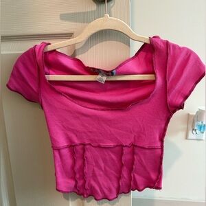 Urban Outfitters Pink Crop Top